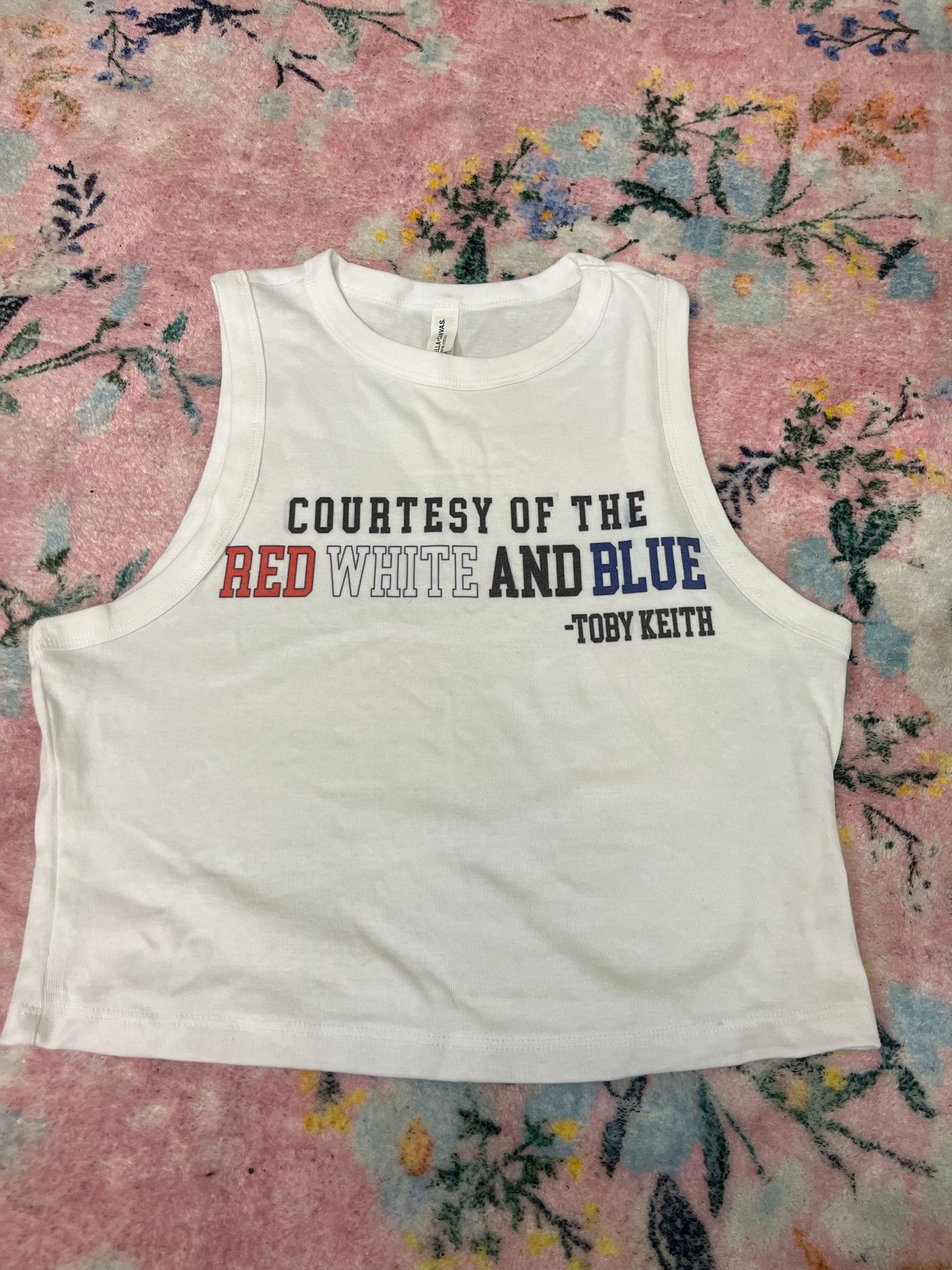 Oopsie courtesy of red, white and blue tank size L | READY TO SHIP