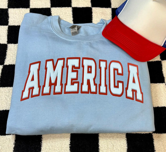 America Puff Sweatshirt | M | READY TO SHIP