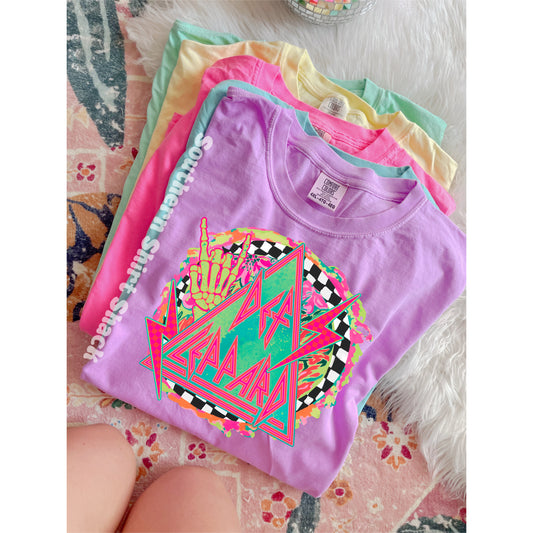 Colorful DefLep | Neon Violet Comfort Colors tee