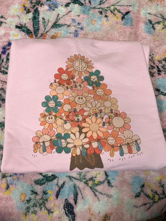 Ooosie flower tree sweatshirt size XL