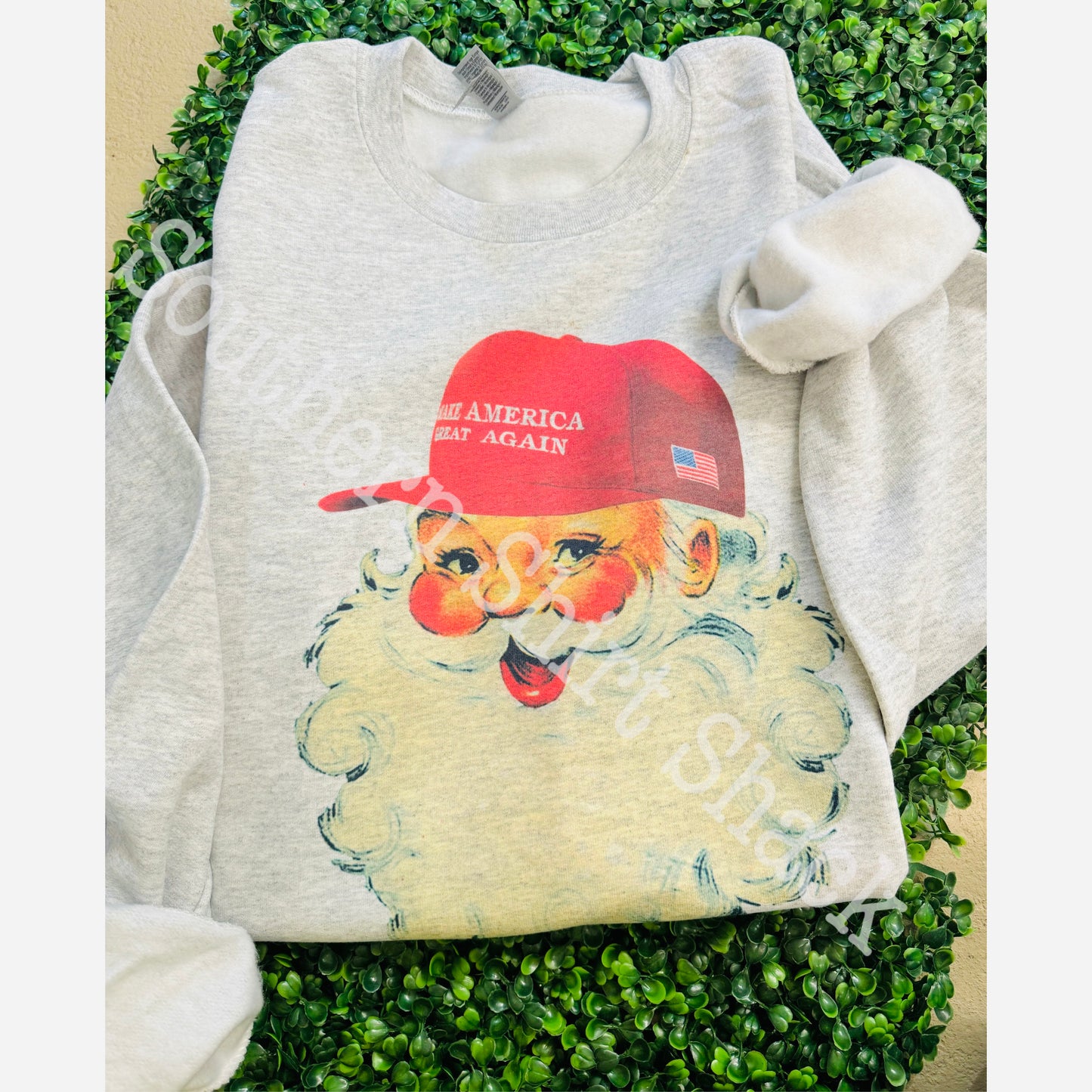 MAGA Santa | Ash Gray Sweatshirt