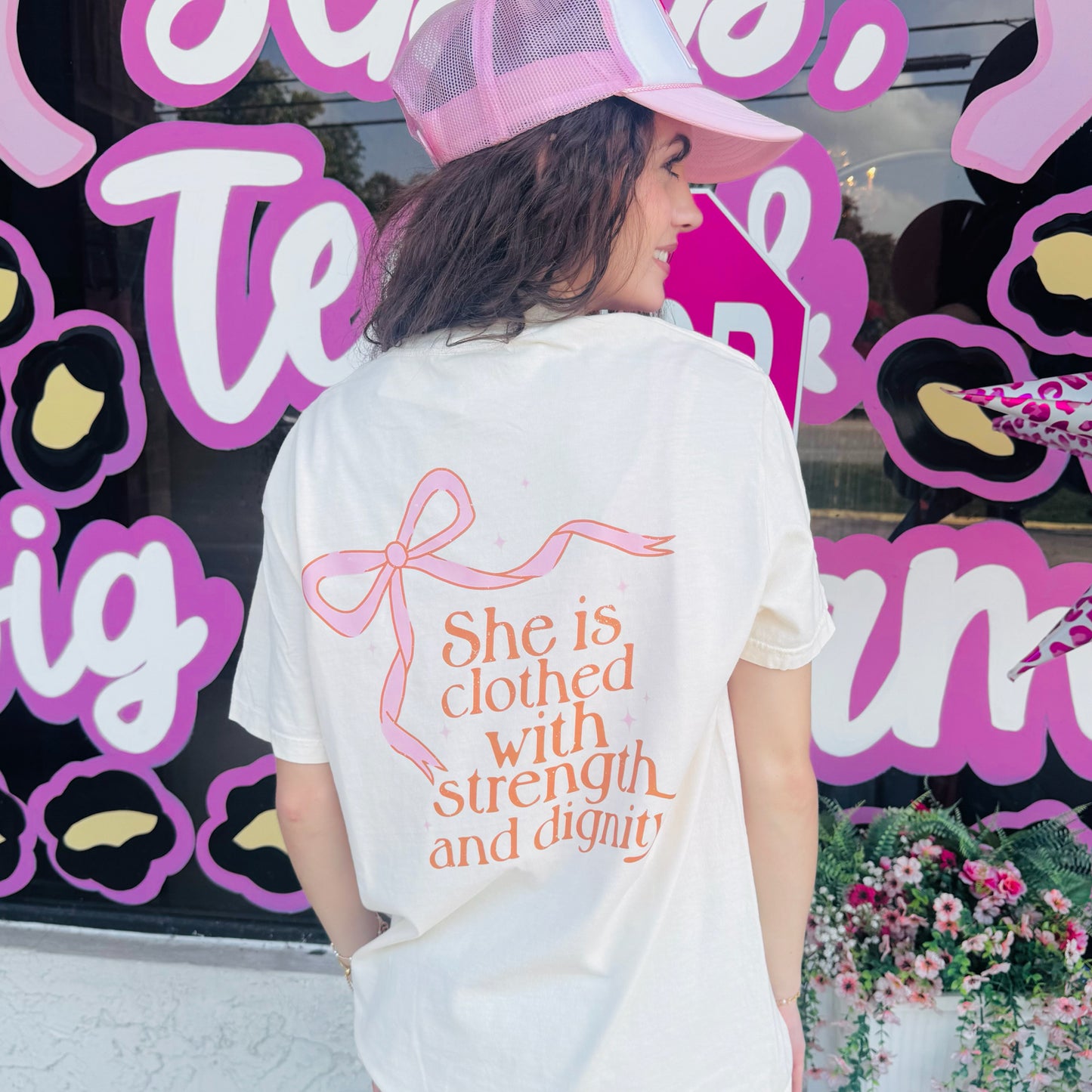 Strength  & Dignity Comfort Colors tee | Ivory