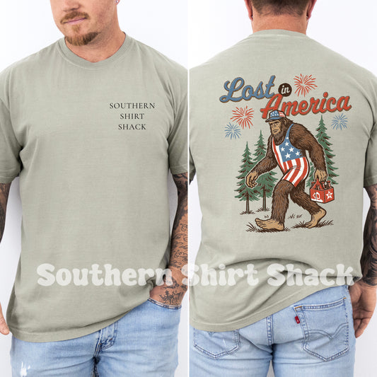 Lost in America | Sandstone comfort colors tee
