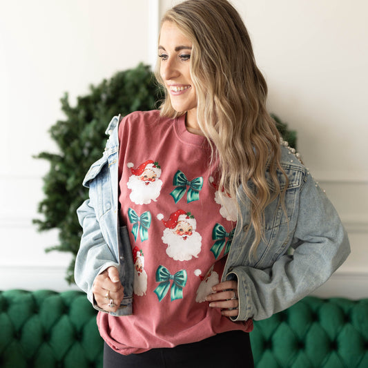 Coquette Santa  | Crimson CC tee