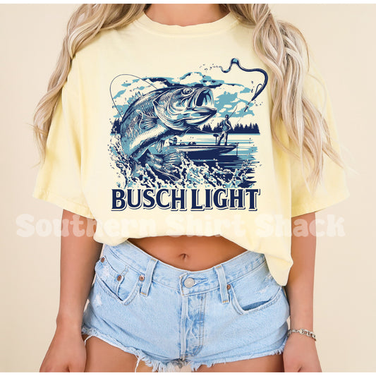 Busch Light Bass Comfort Colors tee | Banana