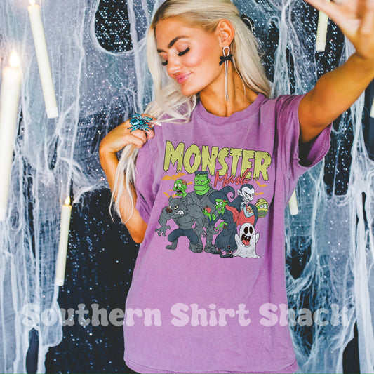 M0nster M@sh | Berry Comfort Colors tee