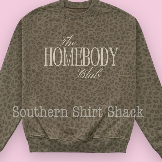 Classy Homebody Club | Leopard Sweatshirt