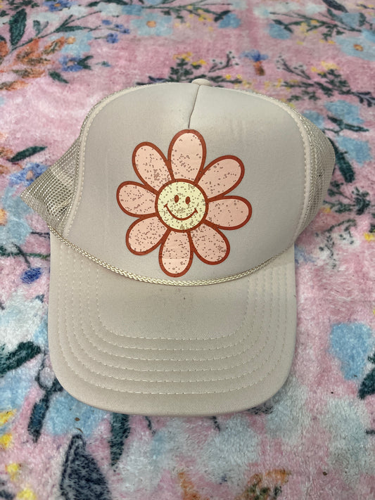 Oopsie flower trucker hat