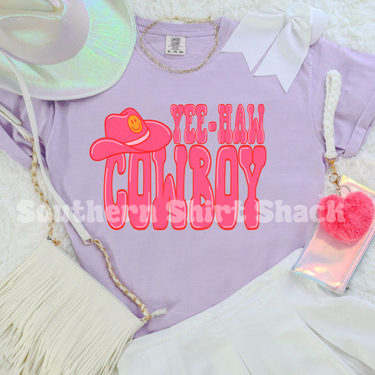Yeehaw Cowboy | Orchid Comfort Colors Tee