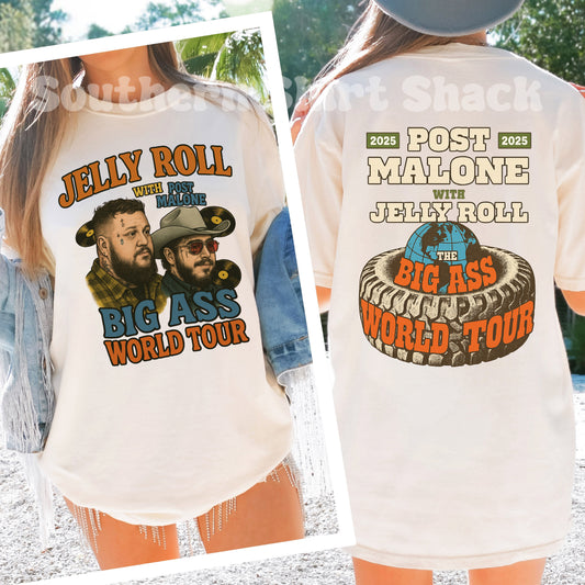 Jelly Posty Big ass World tour Comfort Colors tee | Ivory