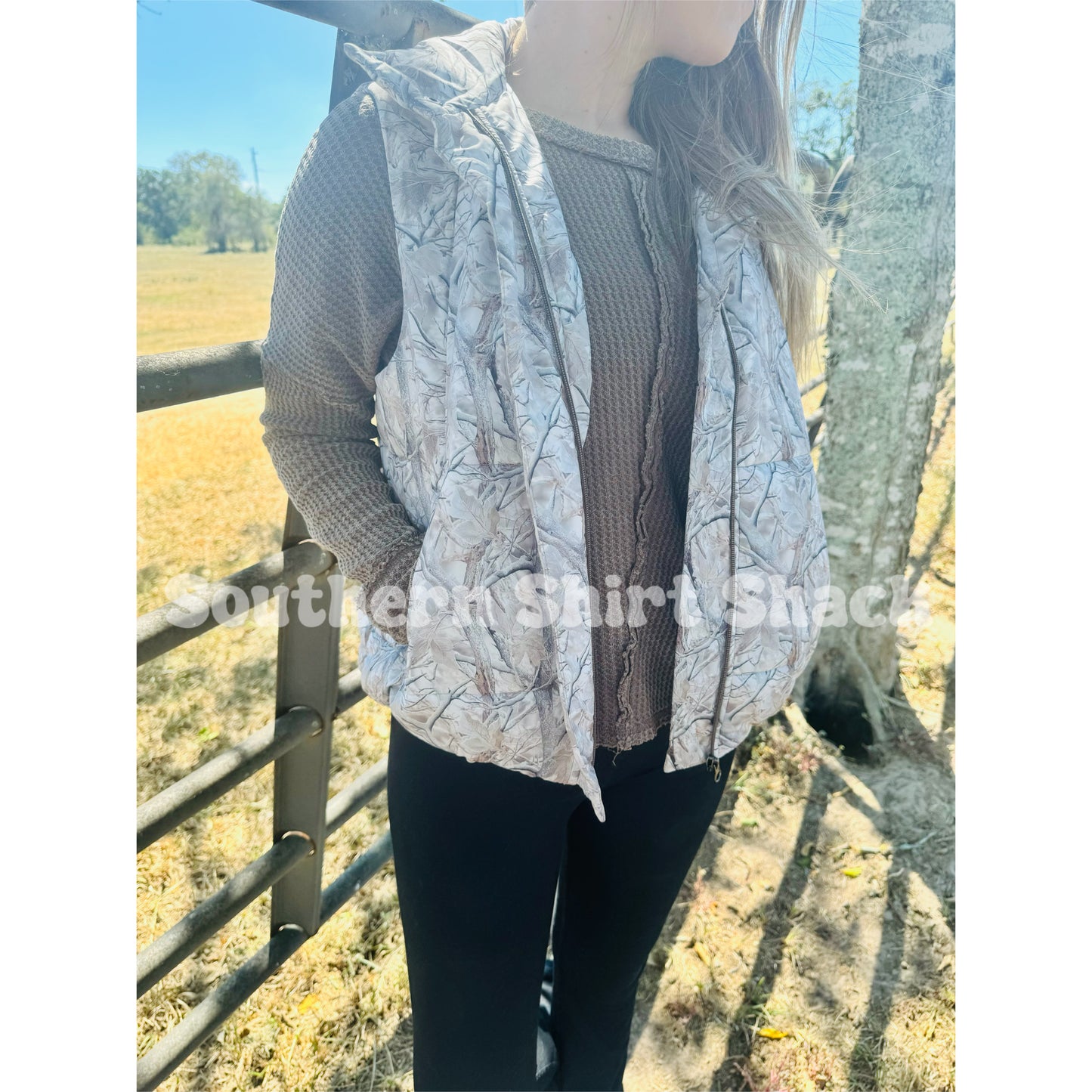 Icy Tree Camo Puffer Vest ***PRE-ORDER | SHIPS MID NOVEMBER
