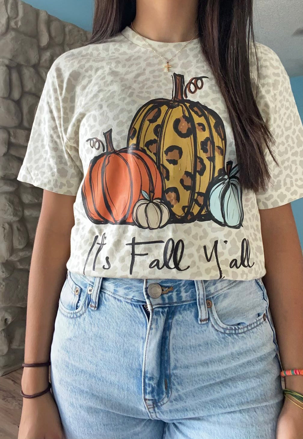 Fall Y’all Leopard Tee