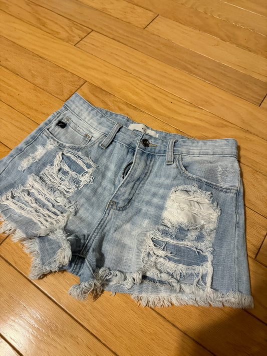 Kancan distressed denim shorts size 3