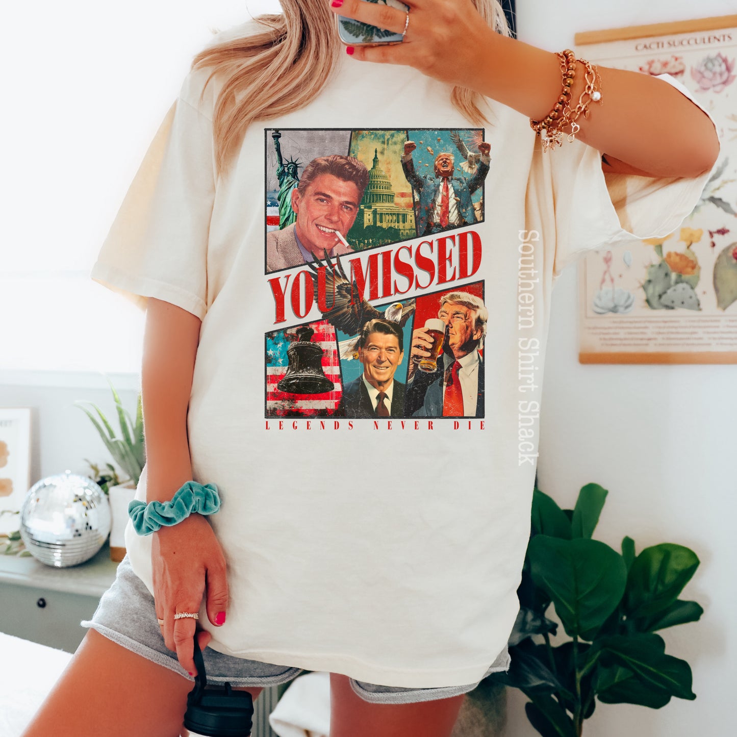 Retro Reagan & Trump | Ivory Comfort Colors tee