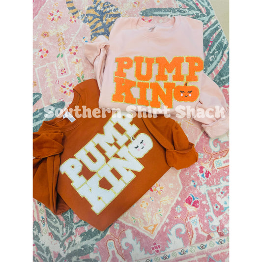 Pumpkin Chenille Patch Sweatshirt