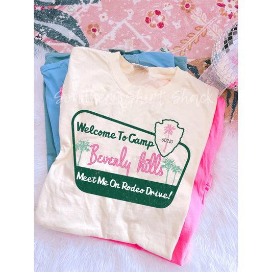 Camp Beverly Hills Comfort Colors tee | Ivory