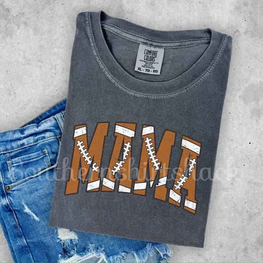Varsity Mama Football | Pepper Comfort Colors Tee