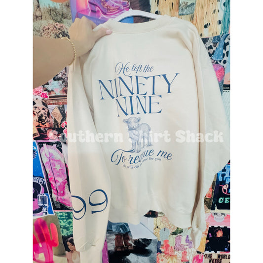 He left the 99 Sweatshirt