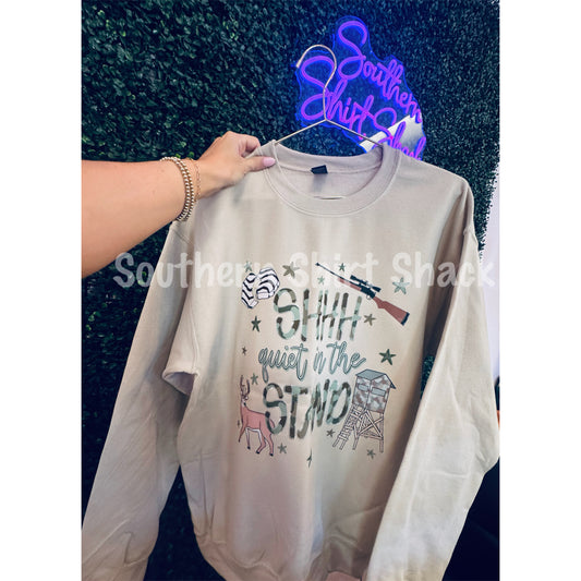 Quiet in the Stand Sweatshirt | Sand