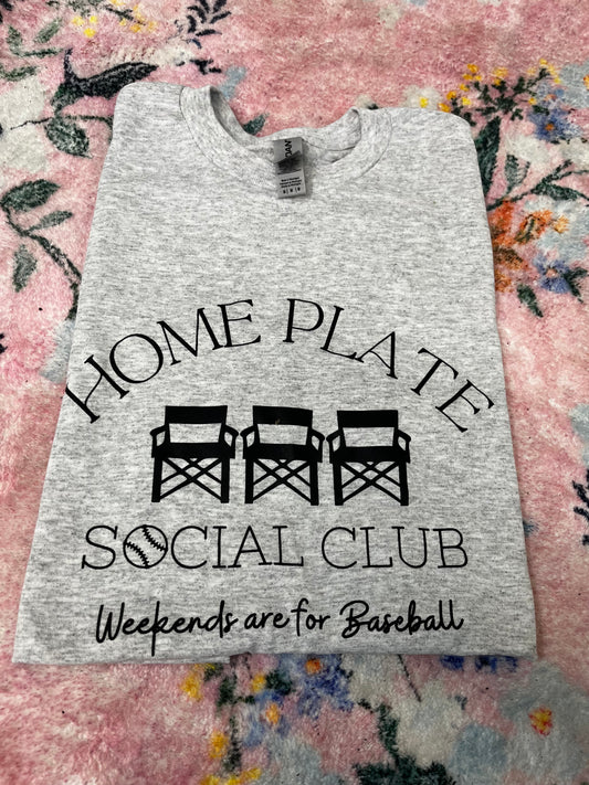 Home plate social club - Medium tee