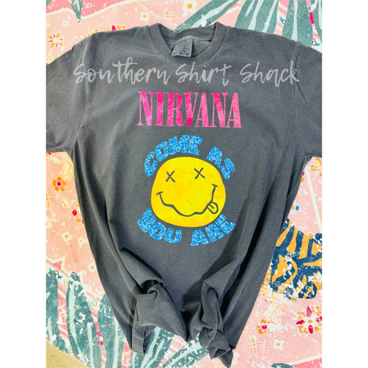 Nirvana Come as you are Comfort Colors Tee | Pepper