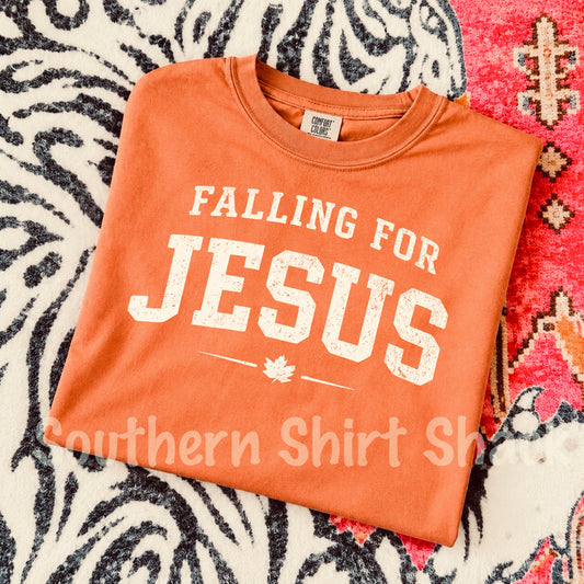 Falling for Jesus | Yam Comfort Colors tee