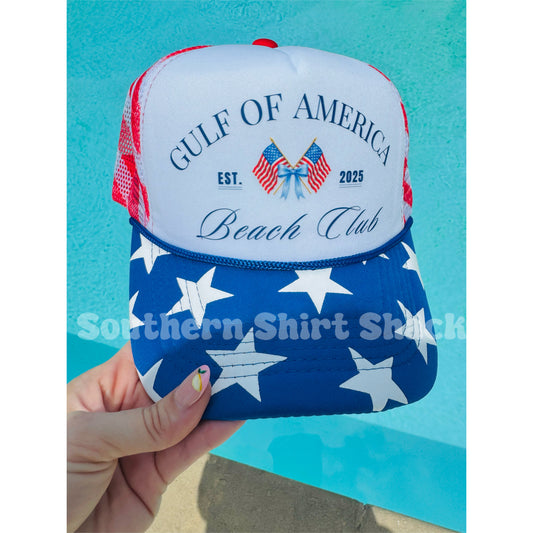 Stars & Stripes Gulf of America Trucker Hat | ready to ship