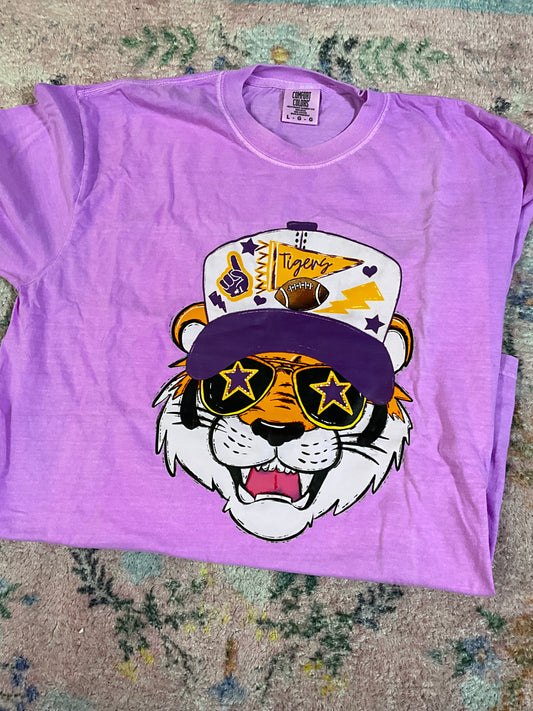 Oopsie purple tiger tee | L | READY TO SHIP