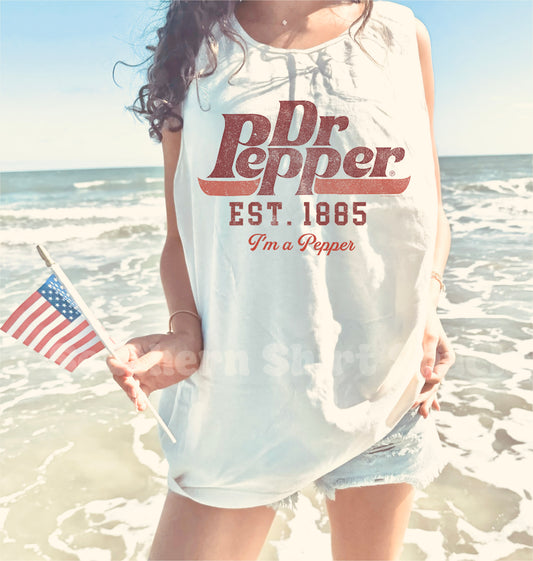 Retro Dr.P Comfort Colors tank | Ivory