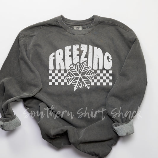Freezing | Pepper Comfort Colors Sweatshirt