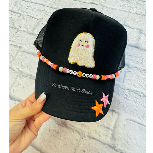 Hey Boo star brim Trucker Hat