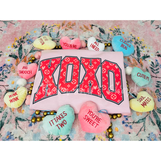Fancy XoXo Sweatshirt | light pink | READY TO SHIP