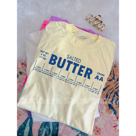 Salted Butter Comfort Colors Tee | Butter Yellow
