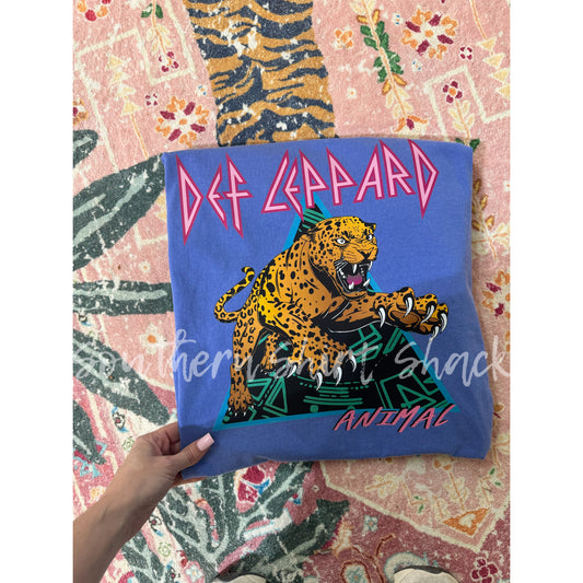 Def Lep Animal Comfort Colors tee | Flo blue