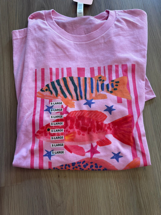 Preppy Fish Bella Canvas tee SALE | READY TO SHIP | NO COUPON CODES ALLOWED
