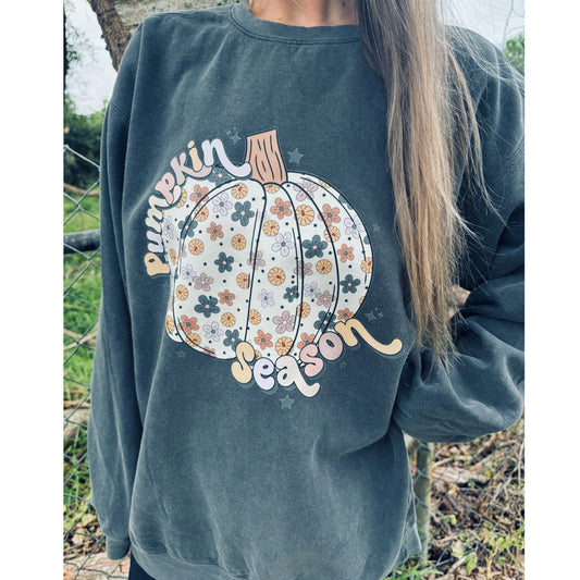 Groovy Pumpkin Season | Pepper Comfort Colors Sweatshirt