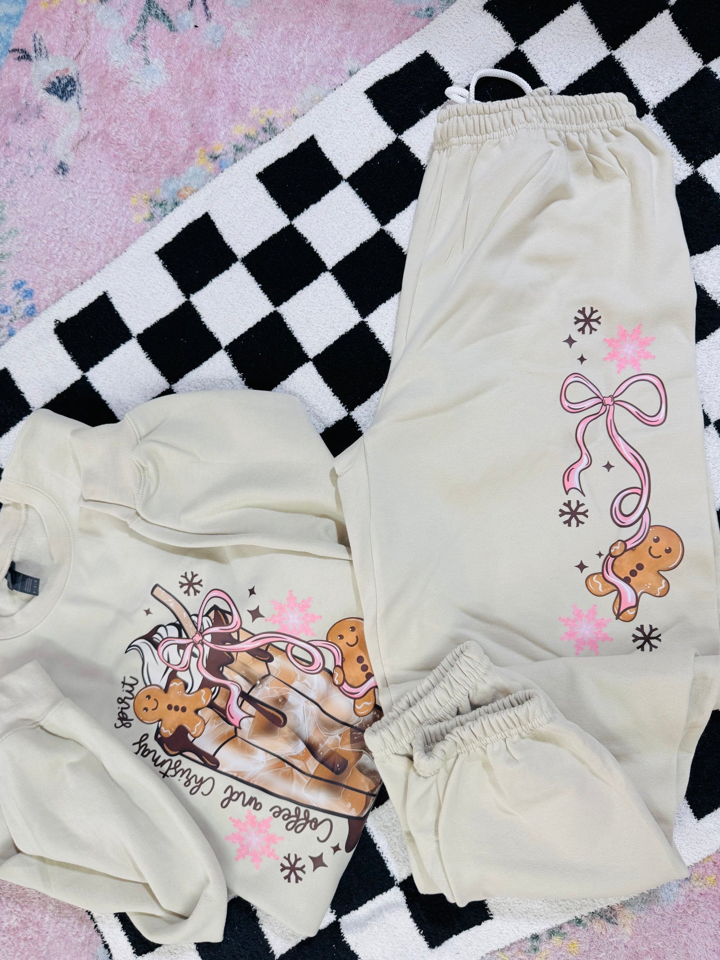 Coffee & Christmas Spirit Sweat Set