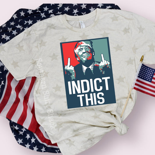 Indict This star tee