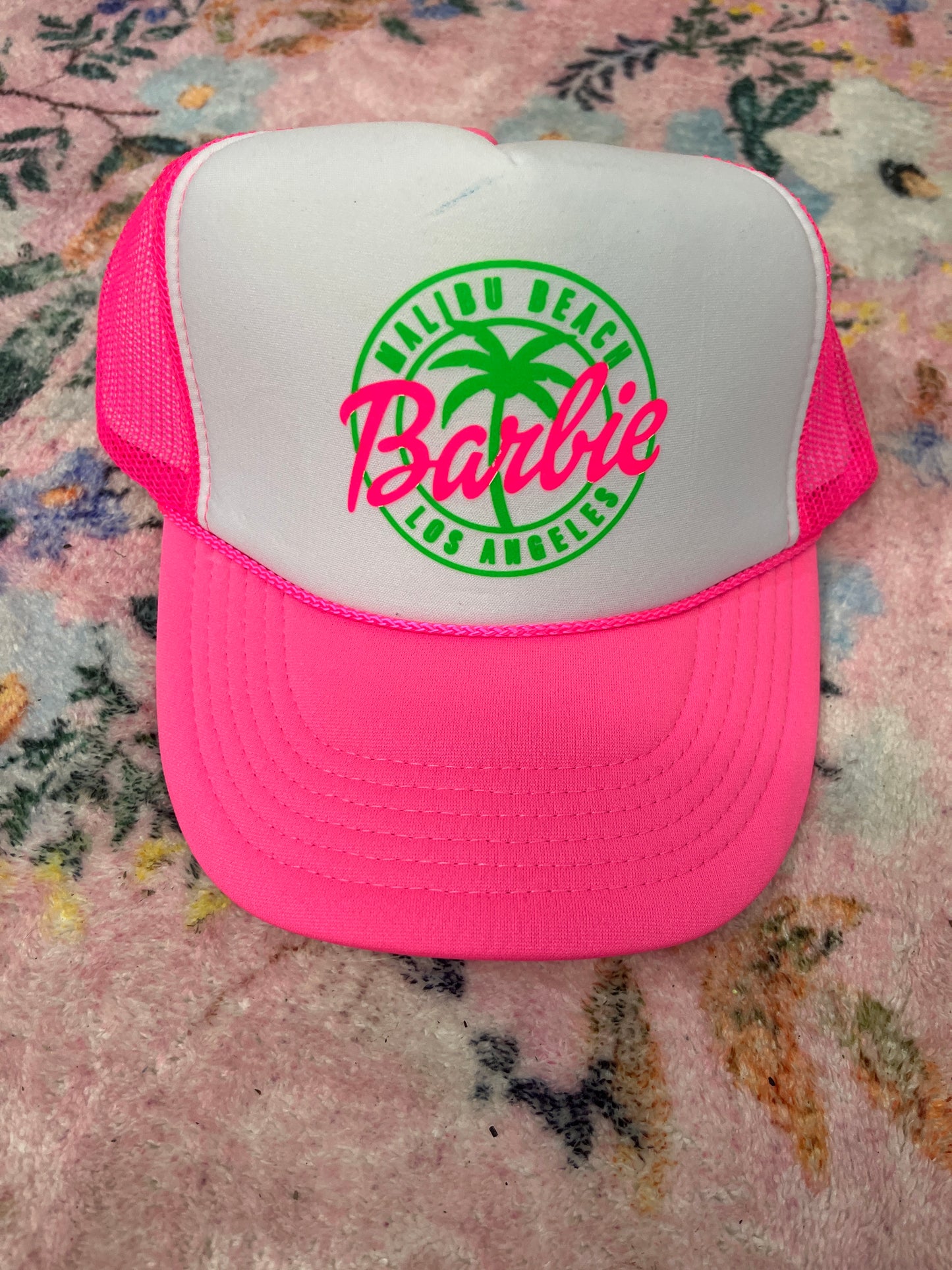 Oopsie Barbie trucker hat