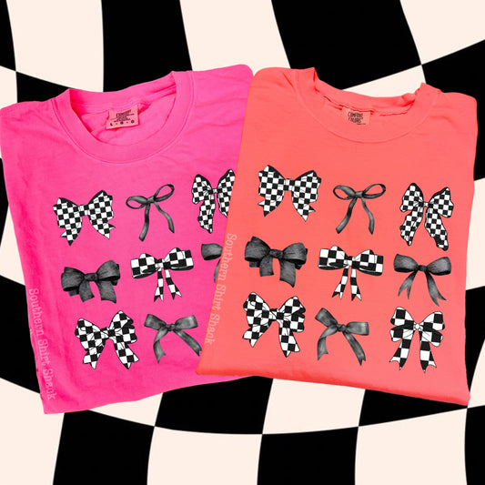 Checkered Bows CC tee