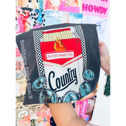 Western Cigarettes | Pepper Comfort Colors Tee