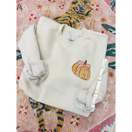 Fall bucket list sweatshirt| front and back Ivory Sweatshirt