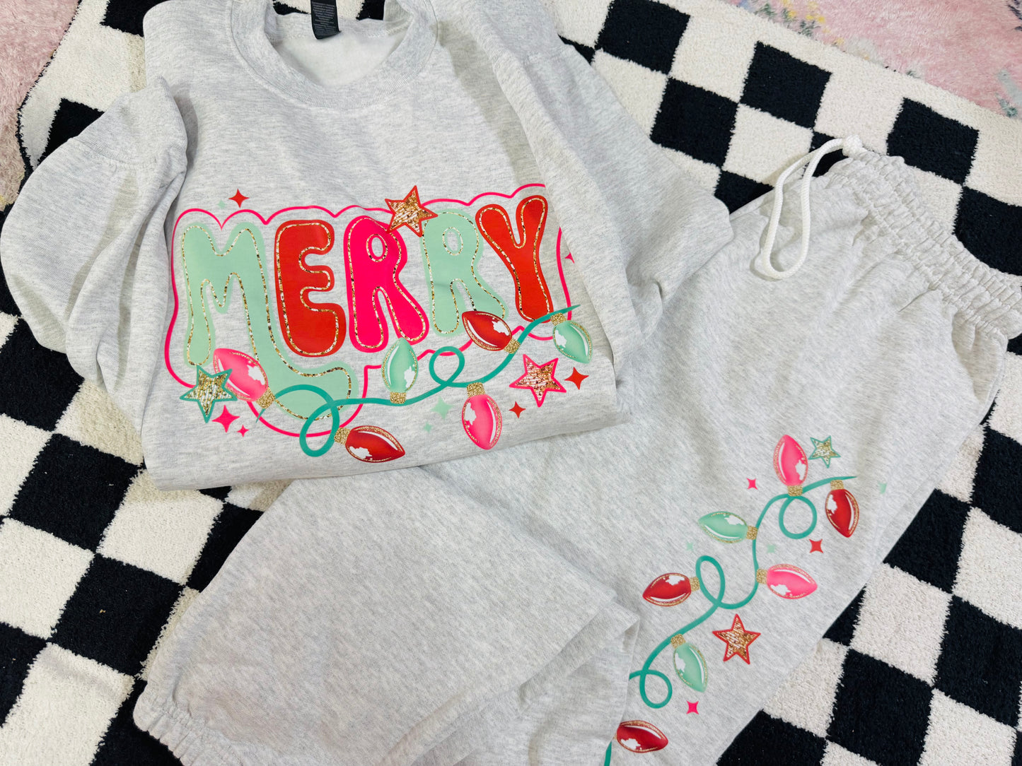 Merry Lights Sweat Set