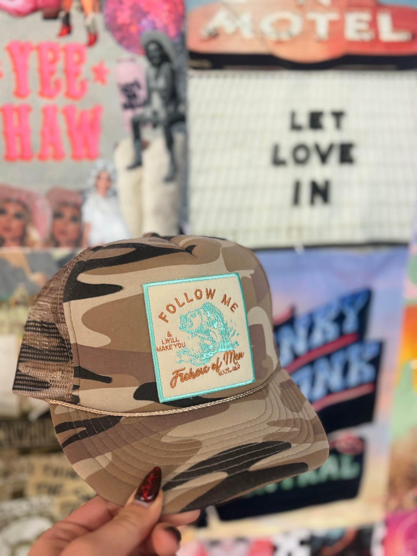 Fishers of Men Camo Trucker Hat | READY TO SHIP