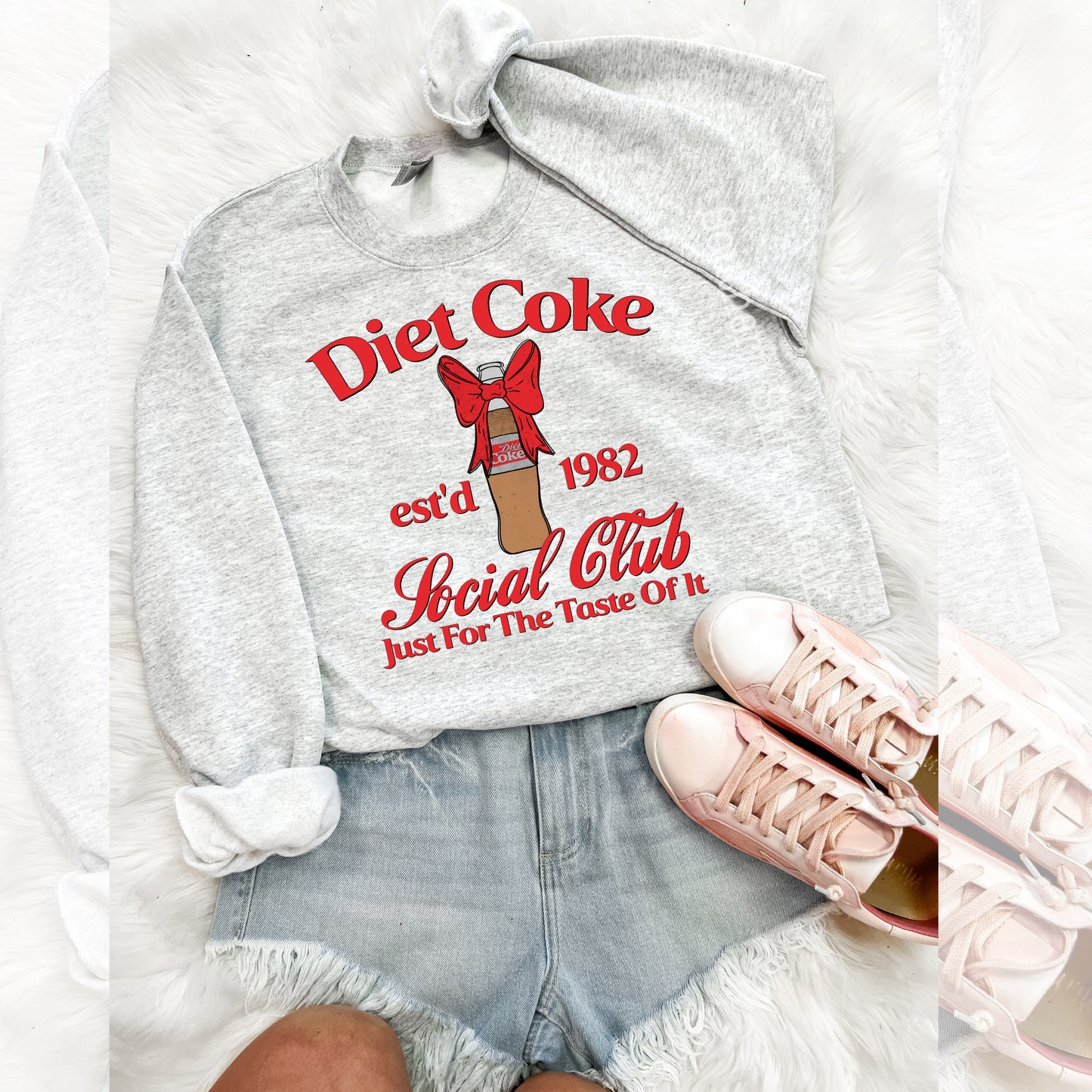 Diet C0ke social club | Ash Gray Sweatshirt