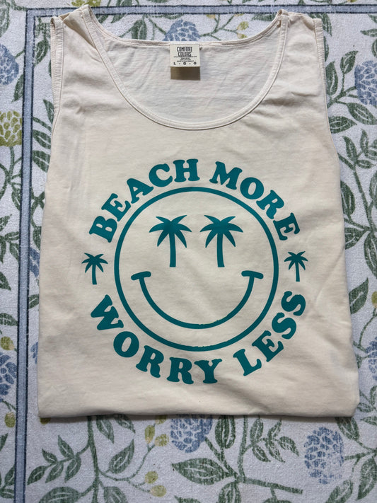 Oopsie beach more worry less cc tank | LARGE | READY TO SHIP