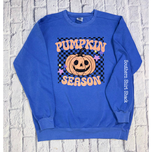 Pumpkin Season | Flo Blue Comfort Colors Sweatshirt