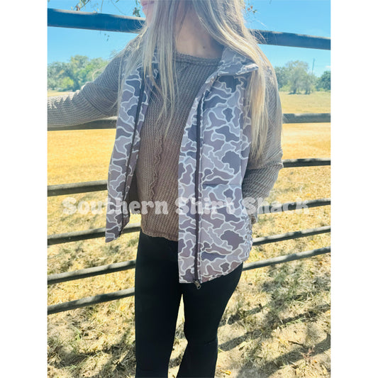 Duck Camo Puffer Vest ***PRE-ORDER | SHIPS MID NOVEMBER