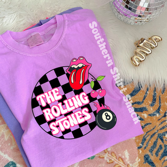 Rolling Cherrybomb| Neon Violet Comfort Colors tee