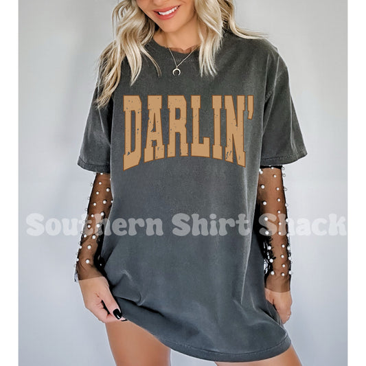 Darlin’ | Pepper Comfort Colors Tee